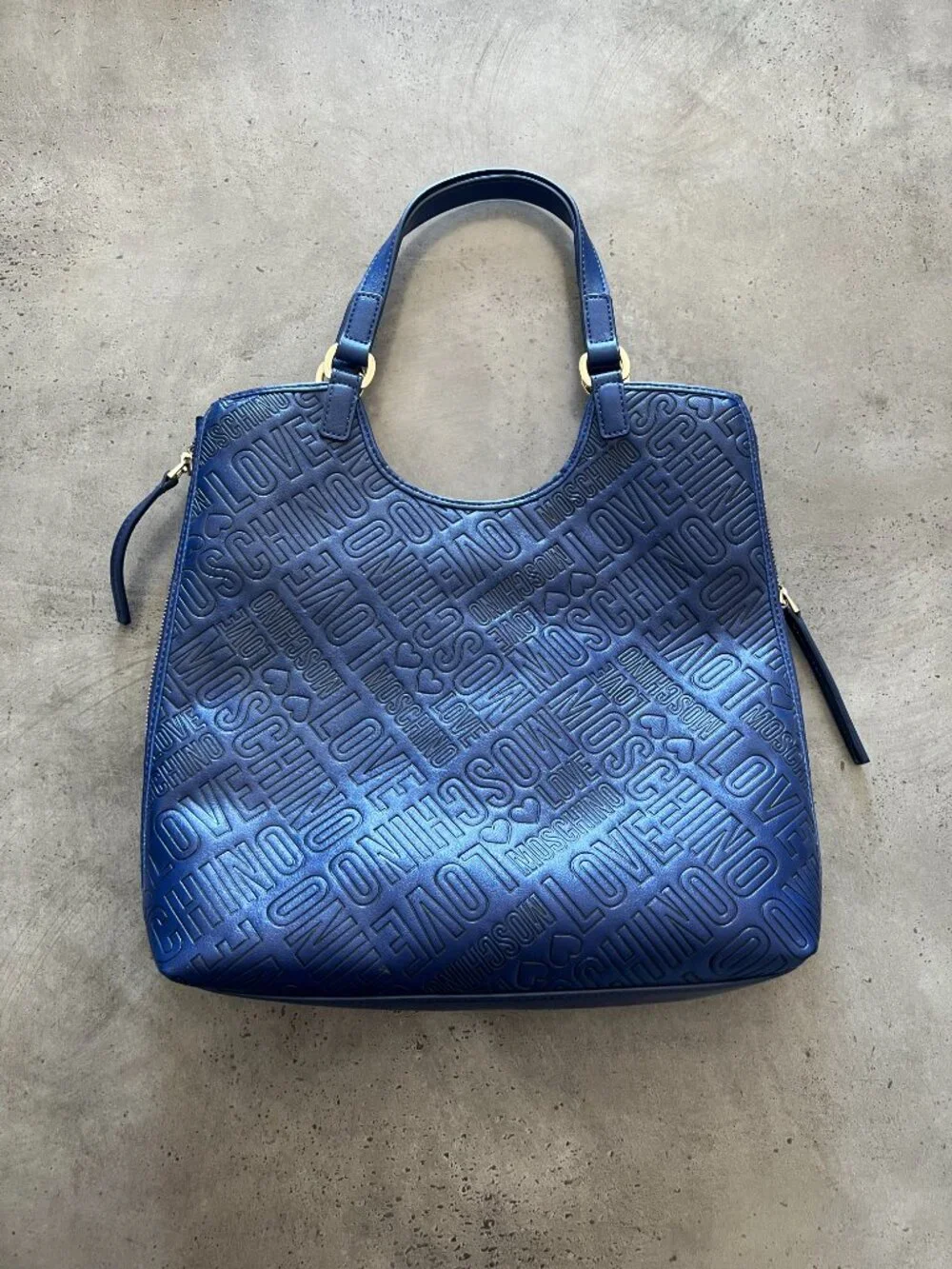Love Moschino Embossed Logo Tote Bag
